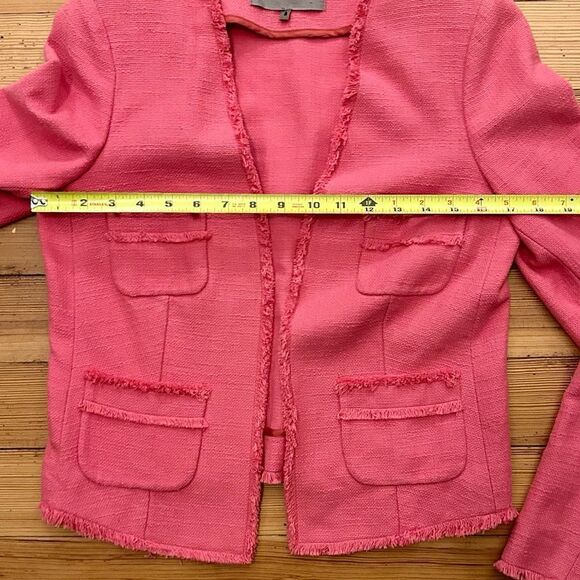 Jigsaw fringe edge open jacket. Size 8. - Picture 6 of 10